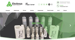 Desktop Screenshot of ekoboya.com.tr